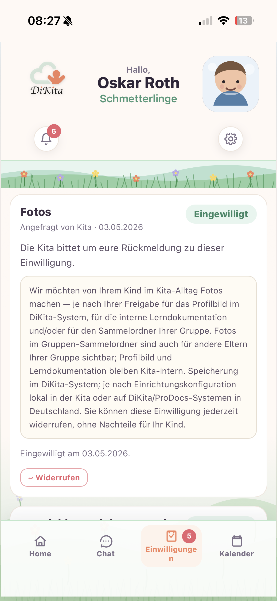 DiKita Eltern-App – Ansicht 4