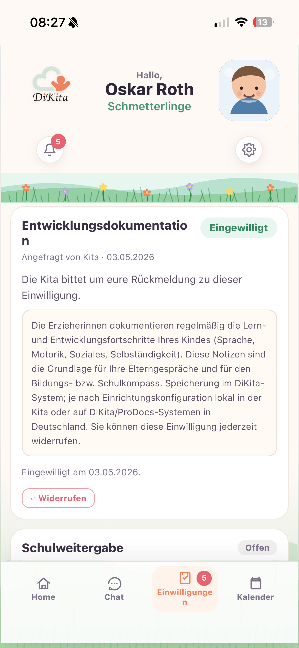 DiKita Eltern-App – Ansicht 5